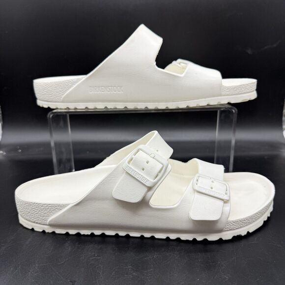 Birkenstock Arizona Essential EVA Sandal Slide White Rubber Size 43 Mens Size 10 - Picture 1 of 6